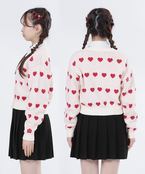 新品 MARY QUANT ゆったり ニットケーブルニットカーディガン Mサイズ MARY QUANT（マリークヮント） カーディガン マリークワント ライン