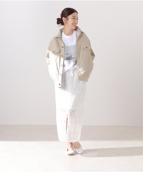 「Spick & Span」 「red card」ジャケット FREE アイボリー レディース_画像4