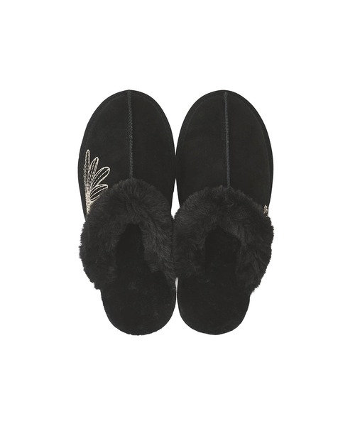 「Mardi Mercredi」 フラットサンダル 24cm ブラック レディース_画像7