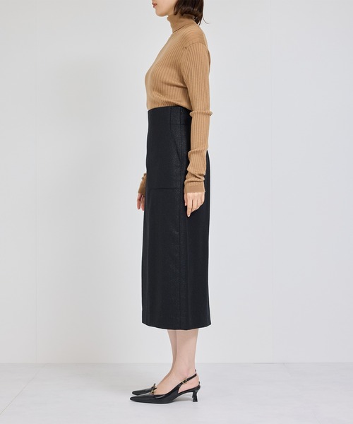 「ROPE'」 タイトスカート 34 シルバー レディース_画像6