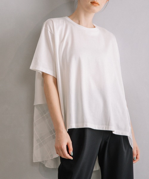 「MARECHAL TERRE」 半袖カットソー MEDIUM ブラウン系その他 レディース_画像3