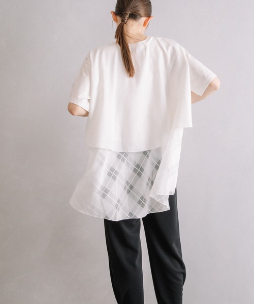 「MARECHAL TERRE」 半袖カットソー MEDIUM ブラウン系その他 レディース_画像4