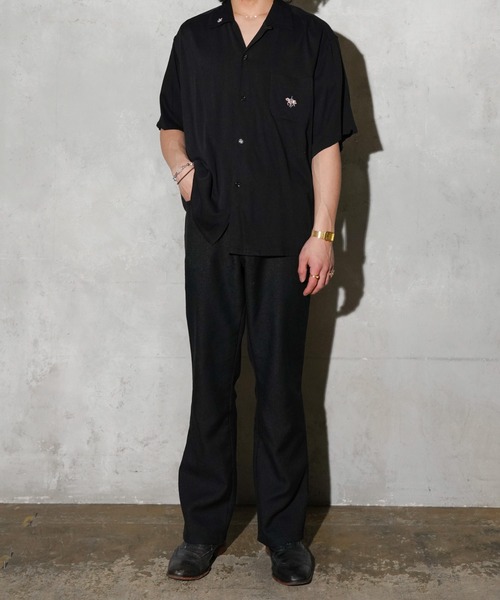 TOWNCRAFT(タウンクラフト) シャツ 50S EMBROIDERY S/S SHIRT TOWNCRAFT(タウンクラフト) シャツ 50S EMBROIDERY S/S SHIRT