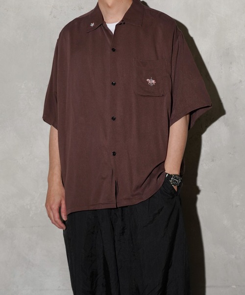 TOWNCRAFT（タウンクラフト） シャツ 50S EMBROIDERY S/S SHIRT