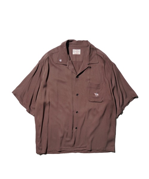 TOWNCRAFT(タウンクラフト) シャツ 50S EMBROIDERY S/S SHIRT TOWNCRAFT(タウンクラフト) シャツ 50S EMBROIDERY S/S SHIRT