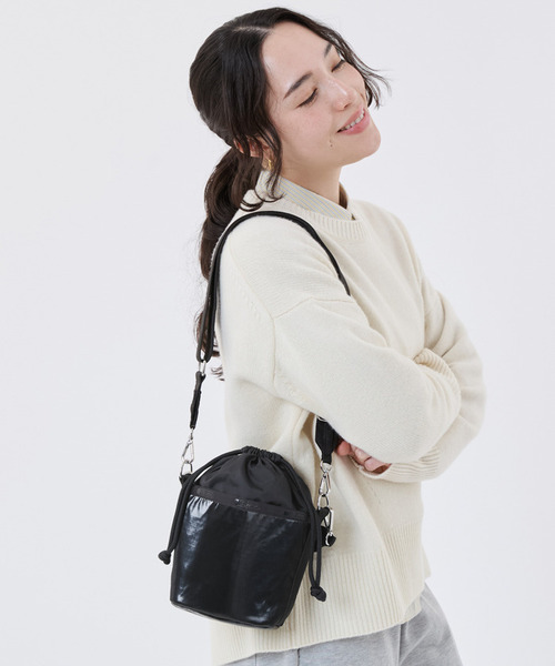 【美品】LeSportsac ショルダーバッグ 2way ブラック LeSportsac（レスポートサック） 2WAYバッグ FREE ブラック レディース