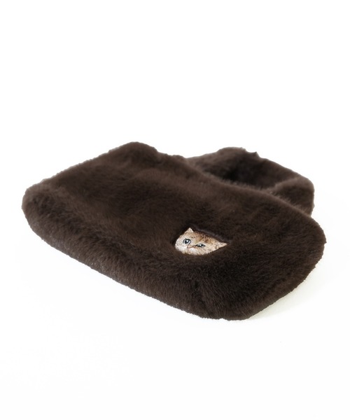 「PAUL & JOE ACCESSOIRES」 ハンドバッグ FREE ブラウン レディース_画像8
