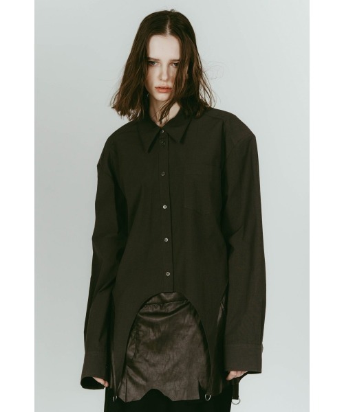 クヌースマーフ design sheer shirt シャツ ブラウス 長袖 Knuth Marf（クヌースマーフ） ブラウス シャツ design overshirt