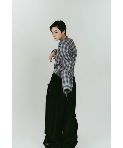 クヌースマーフ design sheer shirt シャツ ブラウス 長袖 Knuth Marf - フラワープリントシアーシャツ (イエロー) flower print