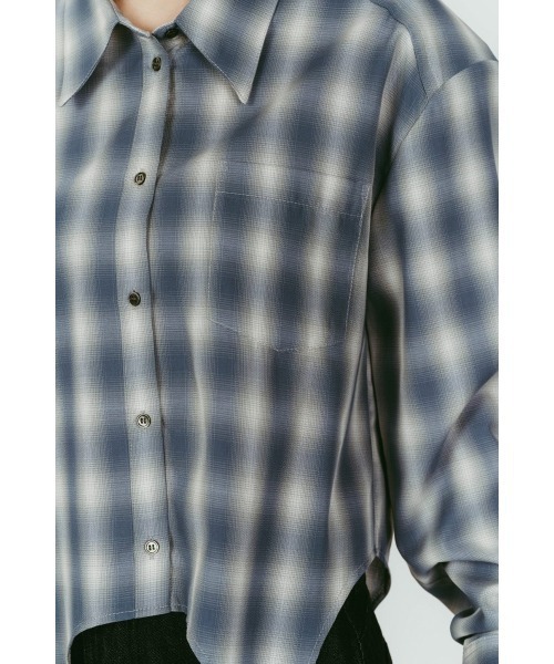 クヌースマーフ design sheer shirt シャツ ブラウス 長袖 Knuth Marf（クヌースマーフ） ブラウス シャツ design overshirt