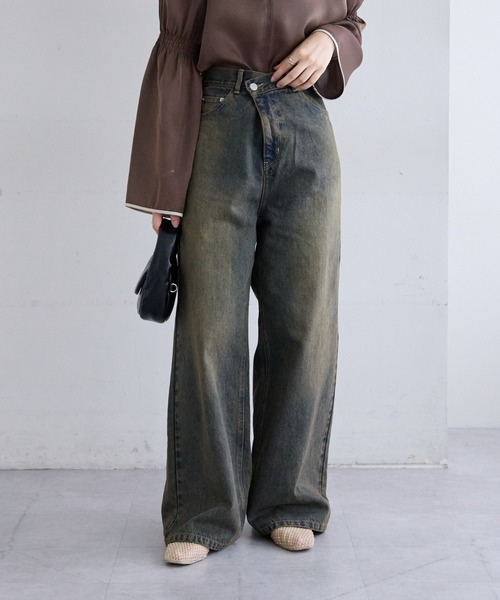 「mystic」 デニムパンツ 1 グレー レディース_画像10