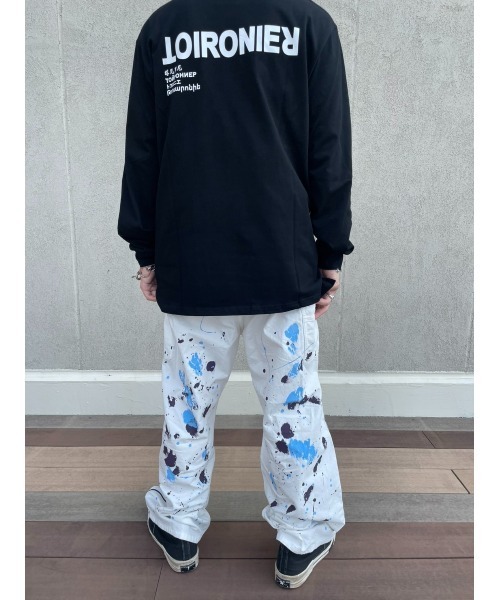 「WHITELAND」 パンツ L ホワイト メンズ_画像4
