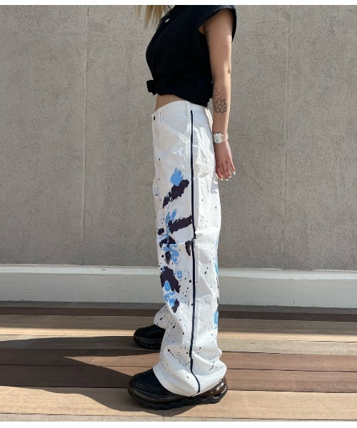 「WHITELAND」 パンツ L ホワイト メンズ_画像6