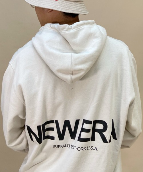 「NEW ERA」 プルオーバーパーカー X-LARGE グレー メンズ_画像2