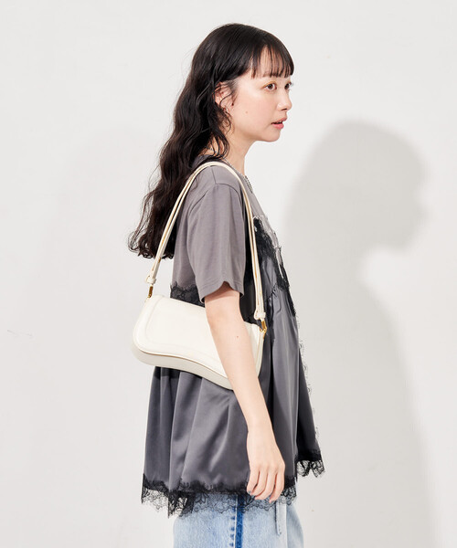 tシャツ レースキャミ ドッキングTシャツ/レイヤードデザインTシャツ レディースの画像