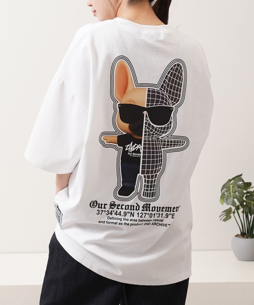 tシャツ 「2ND ARCHIVE」サングラスドッグ オーバーサイズ