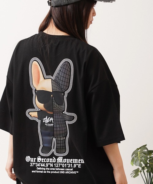 tシャツ 「2ND ARCHIVE」サングラスドッグ オーバーサイズ