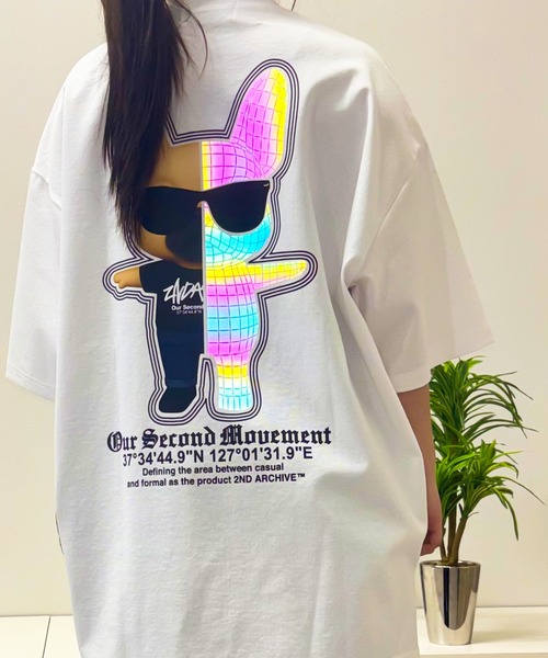 tシャツ 「2ND ARCHIVE」サングラスドッグ オーバーサイズ