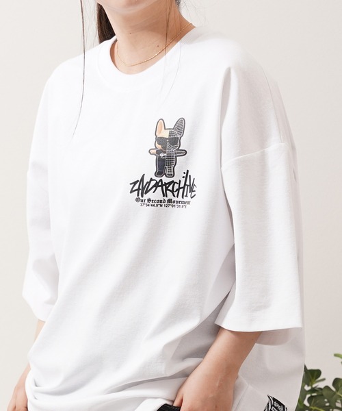 ザアザアTシャツ② tシャツ 「2ND ARCHIVE」サングラスドッグ オーバーサイズ
