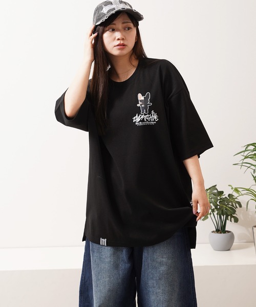 Sue Rynski 写真プリント ブラック長袖Tシャツ　y2k archive tシャツ 「2ND ARCHIVE」サングラスドッグ オーバーサイズ