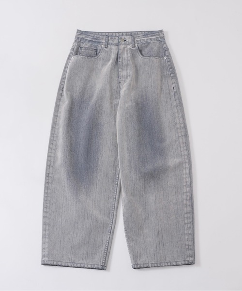 「musubore」 デニムパンツ 1 カーキ レディース_画像4