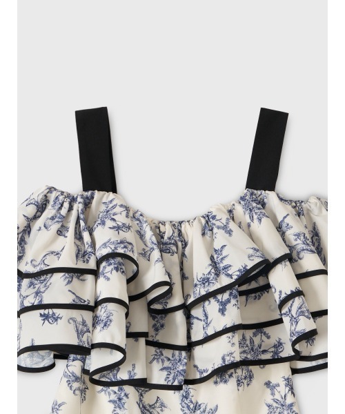 OFF SHOULDER JOUY FRILL TOPS レディースの画像