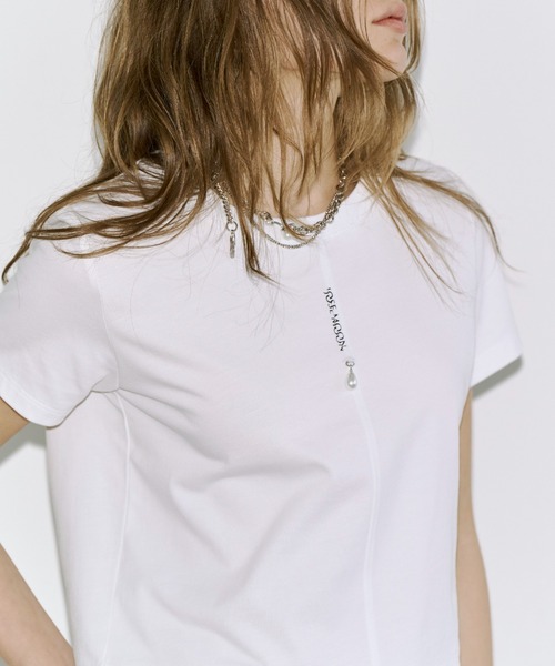 tシャツ JOSEMOON MINIMUM LOGO TSHIRT/ジョゼムーンミニマムロゴTシャツ レディースの画像
