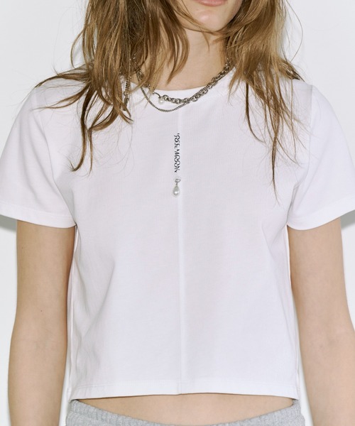 tシャツ JOSEMOON MINIMUM LOGO TSHIRT/ジョゼムーンミニマムロゴTシャツ レディースの画像