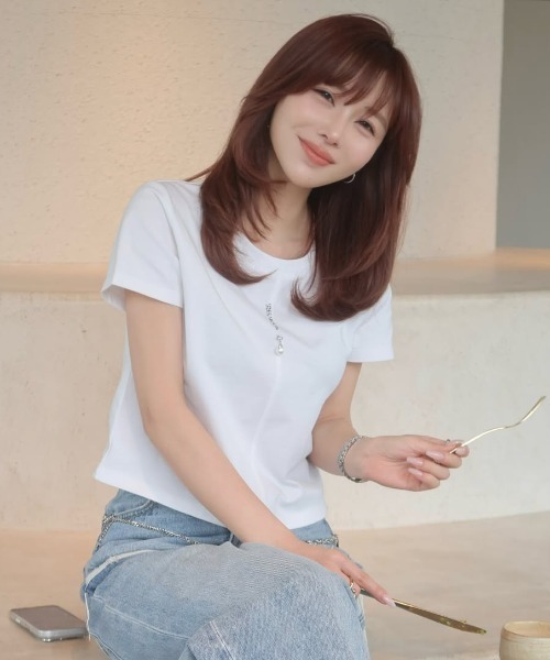 tシャツ JOSEMOON MINIMUM LOGO TSHIRT/ジョゼムーンミニマムロゴTシャツ レディースの画像