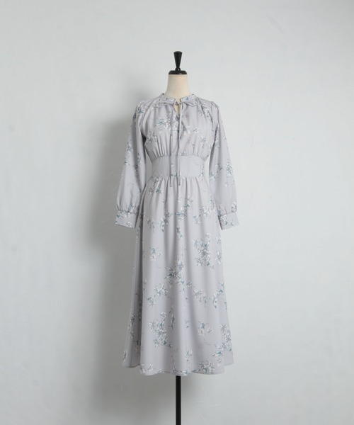 「tocco closet」 長袖ワンピース M グレー系その他 レディース_画像2