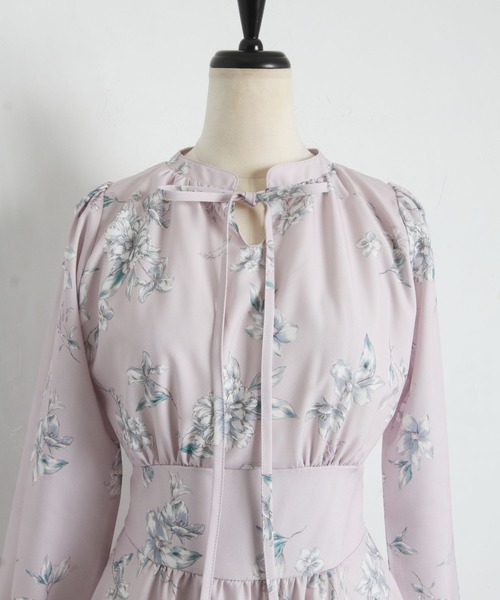 「tocco closet」 長袖ワンピース M グレー系その他 レディース_画像8