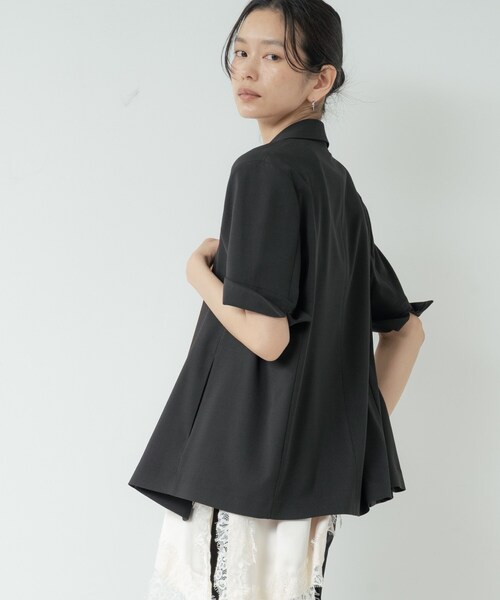 ジャケット テーラードジャケット Comfy SET UP｜ハーフスリーブジャケット「セットアップ対応／通勤／接触冷感／UVカット」 レディースの画像