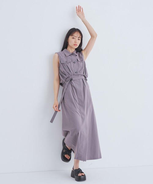 ワンピース バルーンブルゾンSETワンピース｜ウォッシャブル/3WAY/細見え/夏服の画像