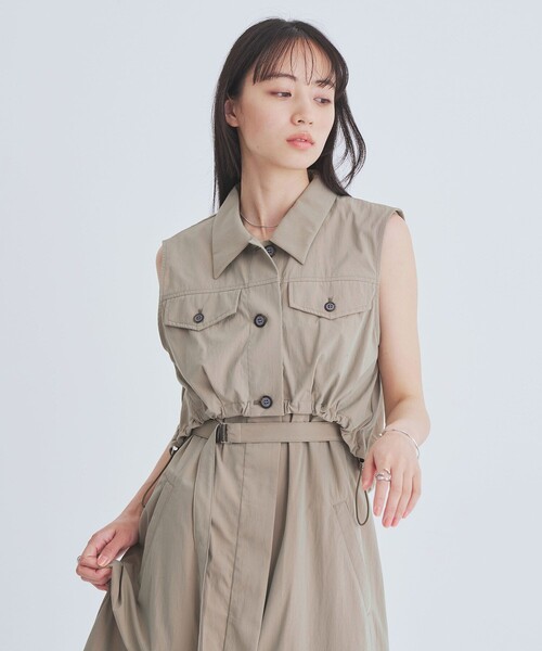 ワンピース バルーンブルゾンSETワンピース｜ウォッシャブル/3WAY/細見え/夏服の画像