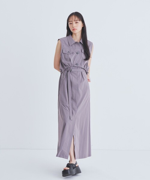 ワンピース バルーンブルゾンSETワンピース｜ウォッシャブル/3WAY/細見え/夏服の画像