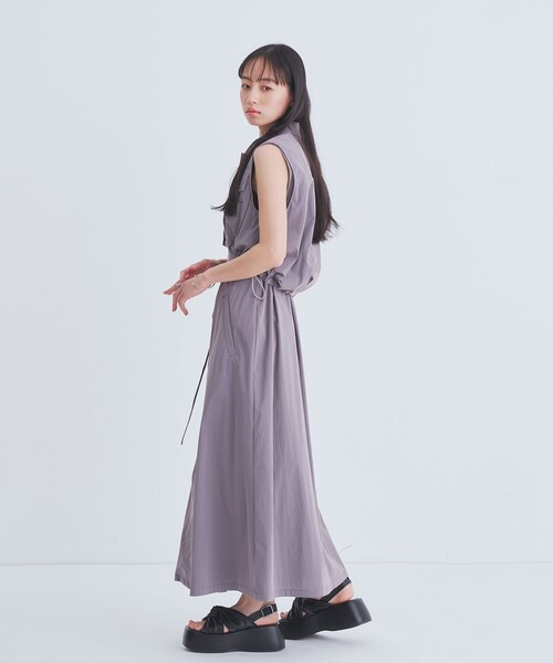 ワンピース バルーンブルゾンSETワンピース｜ウォッシャブル/3WAY/細見え/夏服の画像