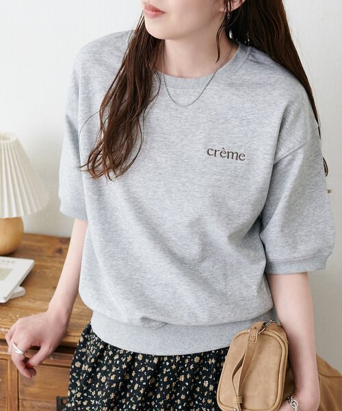 Discoat（ディスコート） tシャツ 半袖 ミニ裏毛ロゴ半袖スウェット