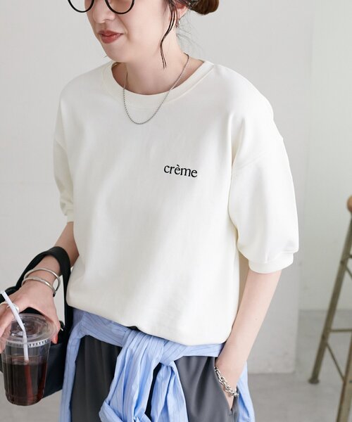 Discoat（ディスコート） tシャツ 半袖 ミニ裏毛ロゴ半袖スウェット
