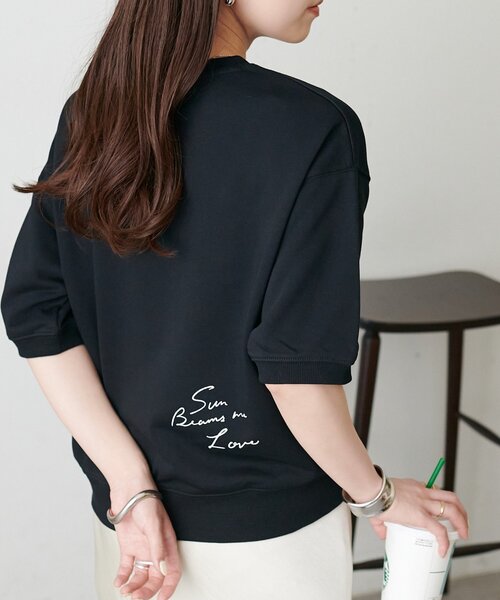 Discoat（ディスコート） tシャツ 半袖 ミニ裏毛ロゴ半袖スウェット