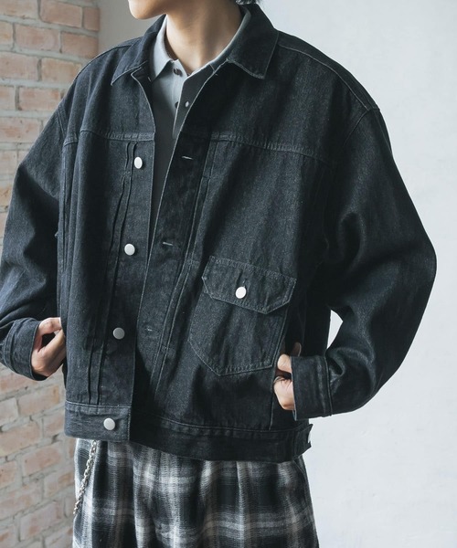 SENSE OF PLACE by URBAN RESEARCH デニムジャケット MEDIUM ブラック