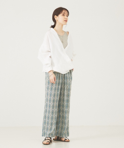「abahouse mavie」 長袖シャツ フリー ベージュ レディース_画像2
