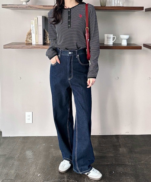 「U.S. POLO ASSN.」 長袖カットソー X-LARGE ブラック レディース_画像9
