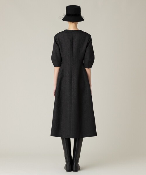 「LOULOU WILLOUGHBY」 7分袖ワンピース 1 ブラック レディース_画像5