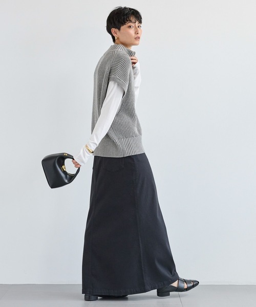 「PICCADILLY」 ロングスカート「BARNYARDSTORMコラボ」 S モカ レディース_画像3