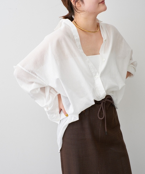 「Spick & Span」 長袖シャツ FREE ベージュ レディース_画像2
