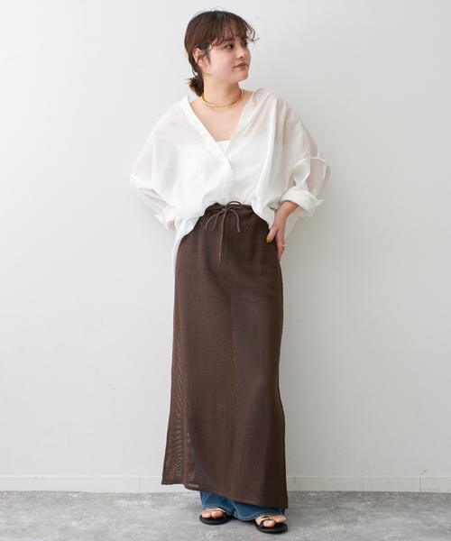 「Spick & Span」 長袖シャツ FREE ベージュ レディース_画像5