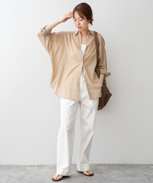 「Spick & Span」 長袖シャツ FREE ベージュ レディース_画像6