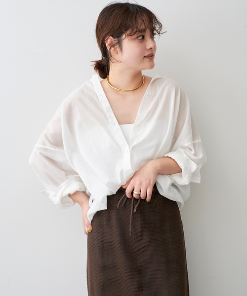 「Spick & Span」 長袖シャツ FREE ベージュ レディース_画像9