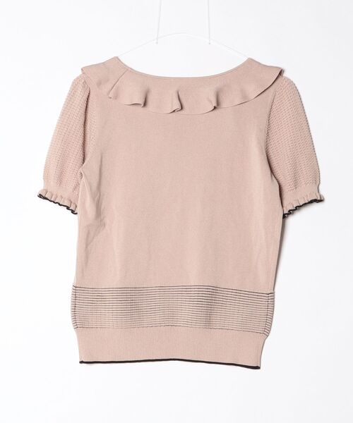 「TO BE CHIC」 半袖ニット 3 ベージュ レディース_画像2