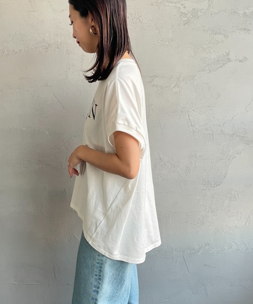 「AMERICANA」 半袖Tシャツ F ブラック レディース_画像3